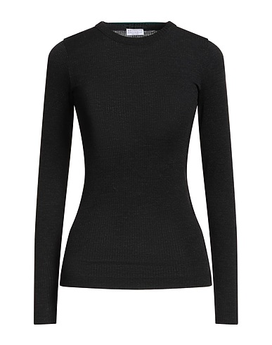 BRUNELLO CUCINELLI Sweater Black 100% Wool, Brass