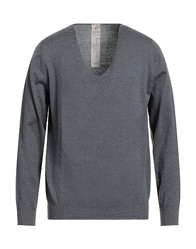 H953 Jumper Charcoal 85% Cotton, 15% Cashmere