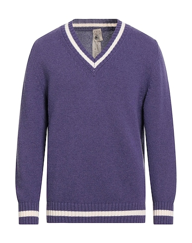 H953 Jumper Purple 100% Wool