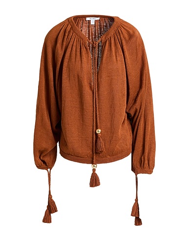 MAX MARA Pullover Braun 100% Leinen