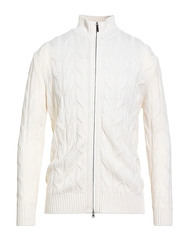 KANGRA Cardigan Ivory 70% Merino Wool, 20% Silk, 10% Cashmere