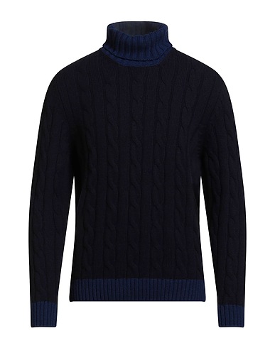 H953 Polo neck Midnight blue 60% Wool, 40% Cashmere