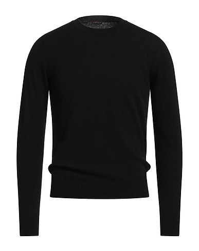 RETOIS Pullover Nero 80% Lana, 20% Poliammide