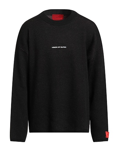 VISION OF SUPER Sweater Black 75% Acrylic, 10% Wool, 10% Viscose, 5% Alpaca wool