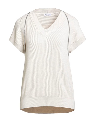 BRUNELLO CUCINELLI Jumper Ivory 100% Cotton