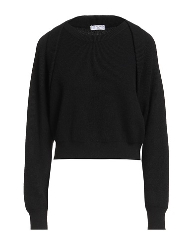 BRUNELLO CUCINELLI Maglia in Cachemire CASHMERE Nero 100% Cachemire