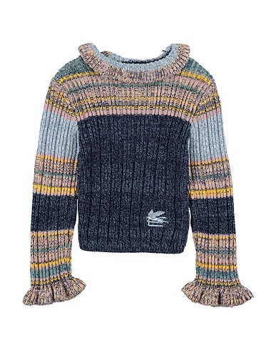 ETRO Rollkragenpullover Marineblau 85% Baumwolle, 15% Wolle, Viskose
