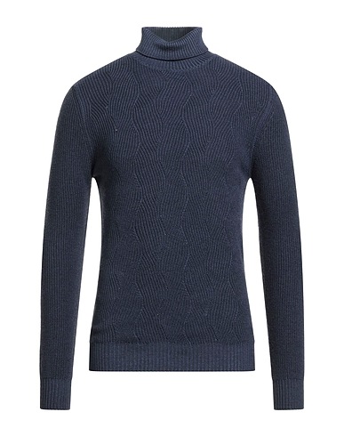 MOORER Rollkragenpullover BLU NAVY 100% Wolle
