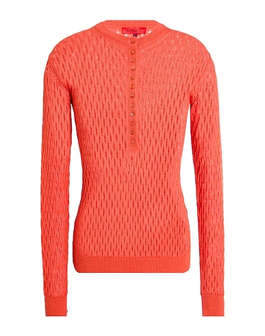 MAX&Co. Pullover Orange 93% Viskose, 7% Polyamid