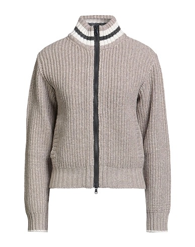 BRUNELLO CUCINELLI Cardigan CASHMERE Grey 100% Cashmere, Brass