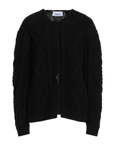 HACHE Cardigan Black 92% Wool, 8% Cashmere