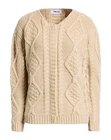 HACHE Cardigan Beige 92% Lana, 8% Cachemire