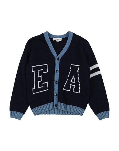 EMPORIO ARMANI Кардиган Иссиня-чёрный 35% Полиамид, 30% Шерсть, 30% Вискоза, 5% Кашемир