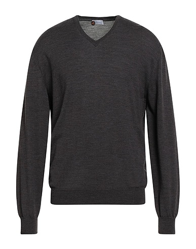 HERITAGE Sweater Dark brown 100% Merino Wool