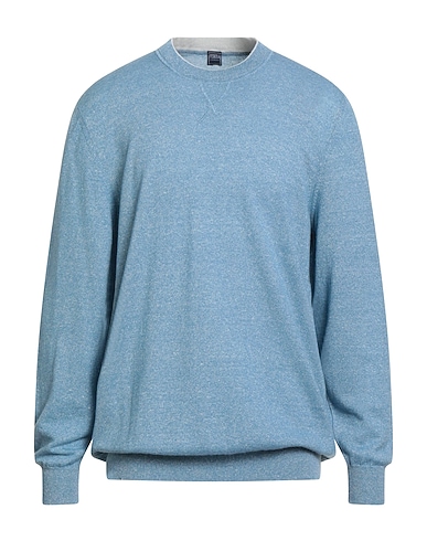 FEDELI Μπλούζα από κασμίρ Ανοιχτό μπλε 70% Κασμίρι, 30% Λινό