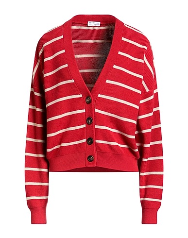 BRUNELLO CUCINELLI Cardigan Red 100% Cotton