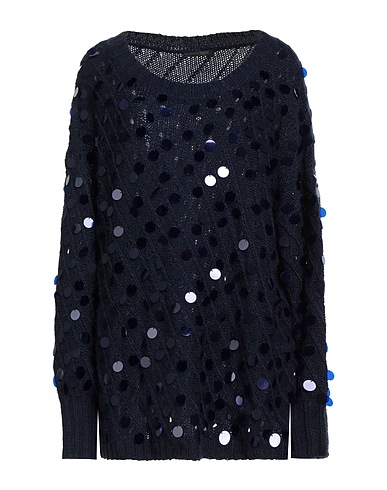 MARINA RINALDI Sweater Midnight blue 81% Acrylic, 14% Wool, 5% Alpaca wool