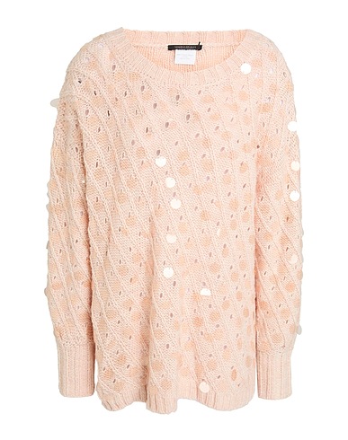 MARINA RINALDI Jumper Light pink 81% Acrylic, 14% Wool, 5% Alpaca wool