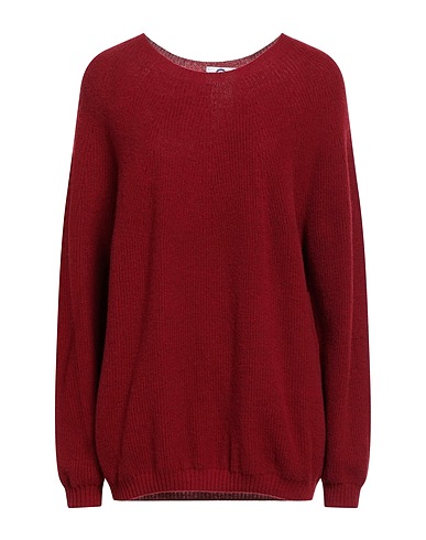 VOYAGE by MARINA RINALDI Sweater Burgundy 90% Virgin Wool, 10% Cashmere