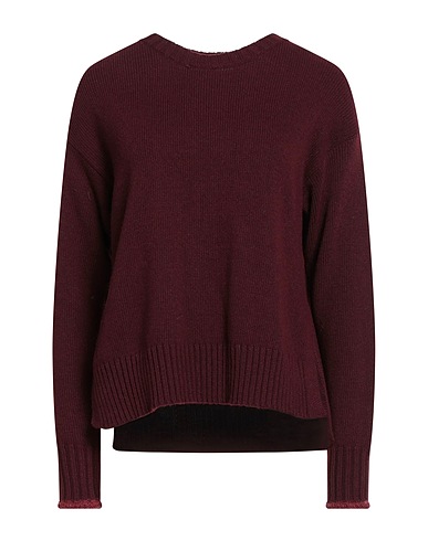 MALÌPARMI Jumper Burgundy 37% Wool, 27% Viscose, 20% Polyamide, 13% Mohair wool, 3% Acrylic