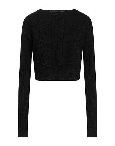 MALÌPARMI Sweater Black 85% Virgin Wool, 15% Cashmere