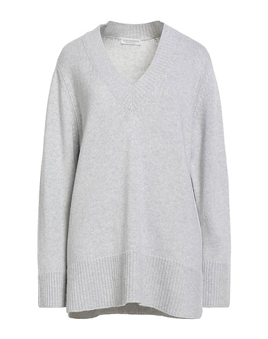 LE TRICOT PERUGIA Sweater Grey 70% Virgin Wool, 20% Silk, 10% Cashmere