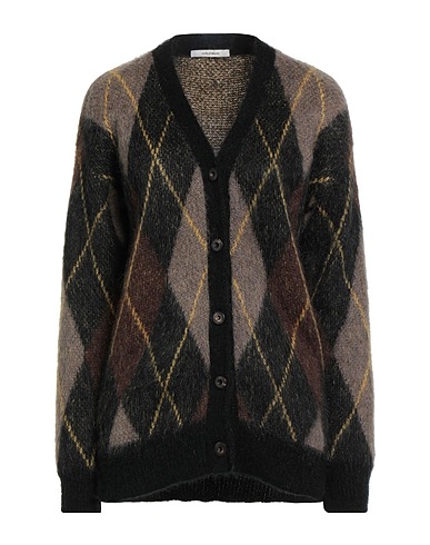 MALÌPARMI Cardigan Black 38% Acrylic, 32% Polyamide, 30% Mohair wool