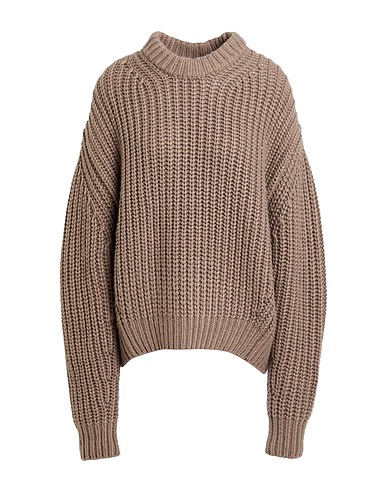 MALÌPARMI Jumper Grey 55% Nylon, 34% Polyester, 5% Alpaca wool, 5% Wool, 1% Elastane