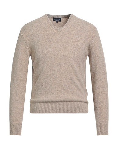HACKETT Pullover Sabbia 100% Lana d'agnello