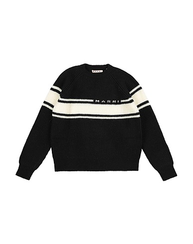 MARNI Sweater Black 40% Wool, 35% Nylon, 19% Acrylic, 6% Alpaca wool