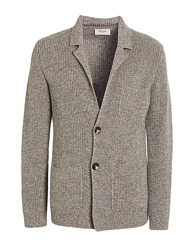 AGNONA Blazer Light grey 100% Cashmere, Metal