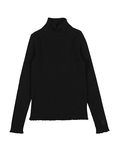 MM6 MAISON MARGIELA Polo neck Black 95% Cotton, 5% Cashmere, Viscose