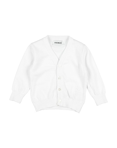 BIKKEMBERGS Cardigan Bianco 100% Cotone
