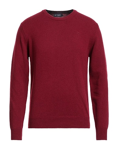 HACKETT Jumper Burgundy 100% Lambswool