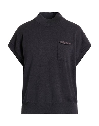 PESERICO Polo neck Charcoal 91% Metallic fiber, 6% Virgin Wool, 2% Silk, 1% Cashmere
