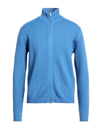 FILIPPO DE LAURENTIIS Cardigan Slate blue 100% Merino Wool