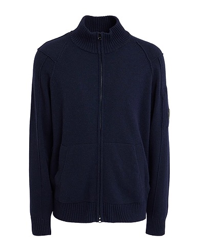 C.P. COMPANY Cardigan Midnight blue 80% Wool, 20% Polyamide