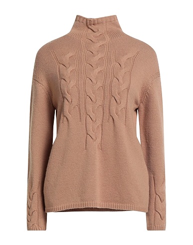 'S MAX MARA Polo neck Camel 80% Wool, 20% Cashmere