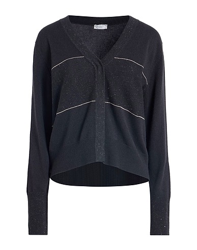 PESERICO Cardigan Antracite 66% Lana Vergine, 19% Seta, 10% Cachemire, 5% Viscosa