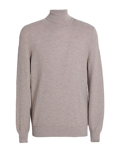 TAGLIATORE Polo neck Beige 100% Virgin Wool