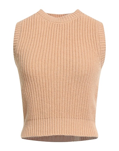 PESERICO Maglia Gilet Cammello 100% Cachemire