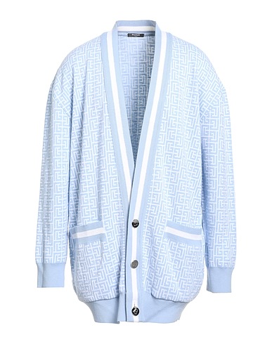 BALMAIN Cardigan CELESTE 55% Merino Wool, 40% Linen, 5% Polyamide