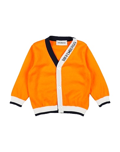 BIKKEMBERGS Cardigan Orange 100% Cotton