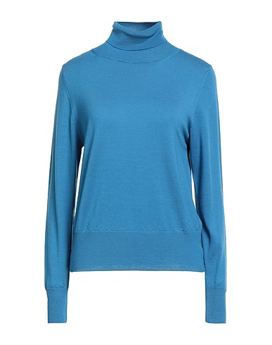 ROSSO35 Turtleneck Blue 100% Merino Wool