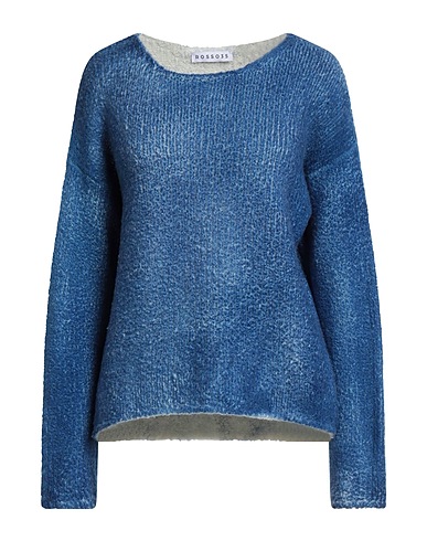 ROSSO35 Jersey Azul marino 100% Lana Virgen