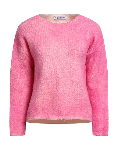 ROSSO35 Pullover Fucsia 100% Lana Vergine