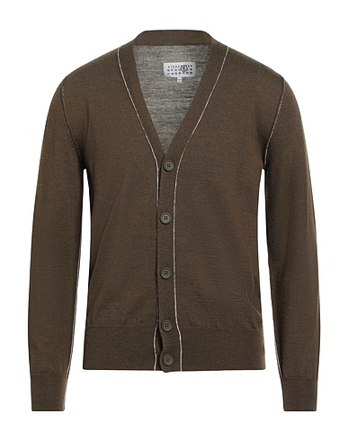 MM6 MAISON MARGIELA Cardigan Military green 70% Virgin Wool, 30% Acrylic