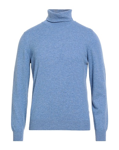GRAN SASSO Polo neck Light blue 80% Virgin Wool, 10% Viscose, 10% Cashmere
