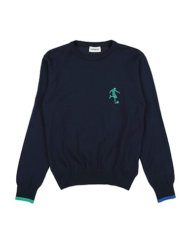 BIKKEMBERGS Πουλόβερ JUNIOR Σκούρο μπλε της νύχτας 100% Βαμβάκι
