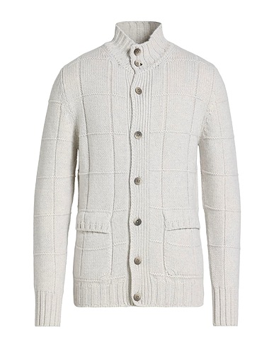 H953 Cardigan Light grey 90% Merino Wool, 10% Cashmere